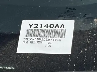 Nissan Versa 2020 S 4dr Sedan CVT