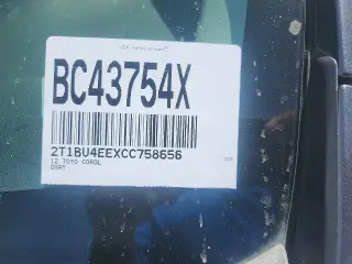 Toyota Corolla 2012 S 4dr Sedan 5M