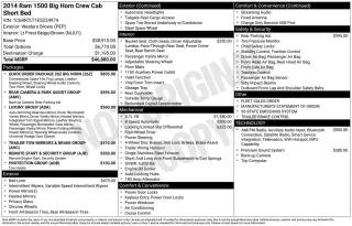 Ram 1500 2014 4x4 Big Horn 4dr Crew Cab 5.5 ft. SB Pickup