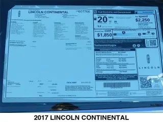 Lincoln Continental 2017 Premiere 4dr Sedan