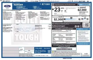 Ford Ranger 2025 4x2 XL 4dr SuperCrew 5.0 ft. SB