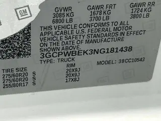 Chevrolet Silverado 1500 Limited 2022 4x2 Custom 4dr Crew Cab 5.8 ft. SB