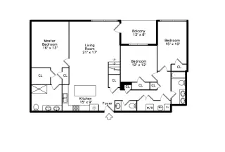 Propiedad en alquiler con 4 habitaciones y 2.5 baños en Chicago