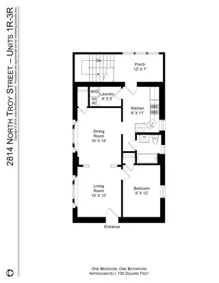 Propiedad en alquiler con 11 habitaciones y 1 baño en Chicago