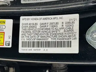 Honda Accord Hybrid 2021 Base 4dr Sedan
