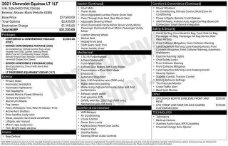 Chevrolet Equinox 2021 LT 4dr SUV w/1LT