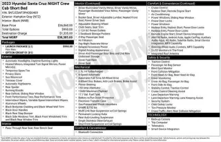 Hyundai SANTA CRUZ 2023 AWD Night 4dr Crew Cab 4.3ft SB