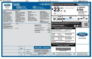 Ford Edge 2016 AWD Titanium 4 puertas Crossover