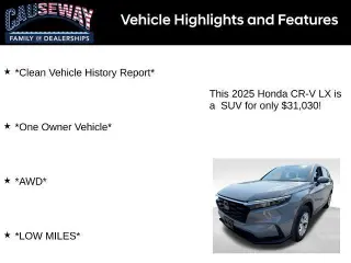 Honda CR-V 2025 AWD LX 4 puertas SUV