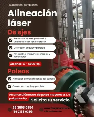 Alineación de ejes con láser