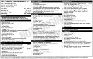 Chevrolet Suburban 2022 4x4 Premier 4 puertas SUV