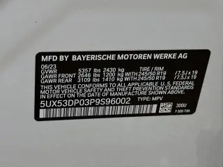 BMW X3 2023 AWD xDrive30i Vehículo Deportivo de Actividad 4 puertas