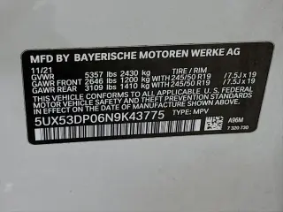 BMW X3 2022 AWD xDrive30i 4 puertas Vehículo Deportivo Utilitario