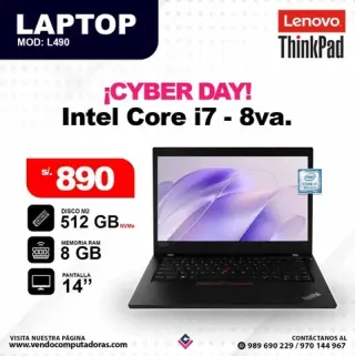 Laptop LENOVO Core i7 - 8va.