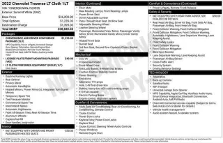Chevrolet Traverse 2022 LT Cloth 4dr SUV