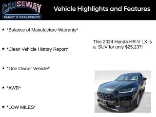 Honda HR-V 2024 AWD LX 4dr Crossover