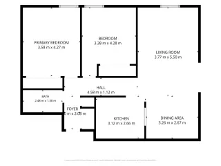 Propiedad en alquiler con 2 habitaciones y 1 baño en Waltham