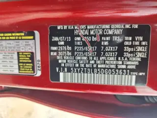 2013 Hyundai Santa Fe 2.4L