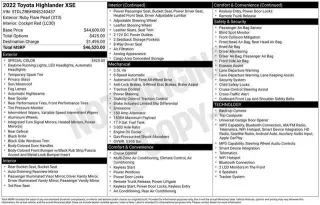 Toyota Highlander 2022 AWD XSE 4dr SUV