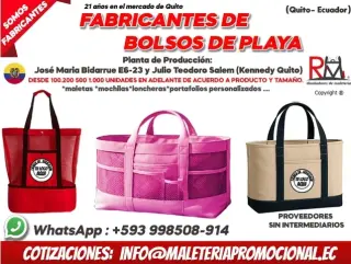 Fabrica bolsos de playa Quito