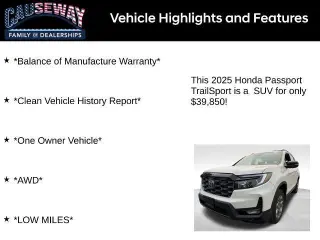 Honda Passport 2025 AWD TrailSport 4dr SUV