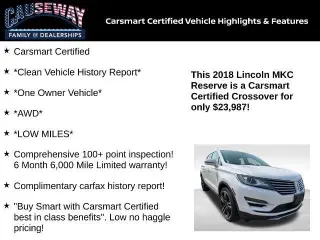 Lincoln MKC 2018 AWD Reserve 4dr SUV