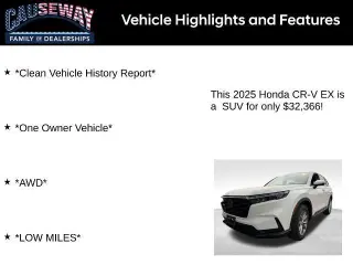 Honda CR-V 2025 AWD EX 4dr SUV