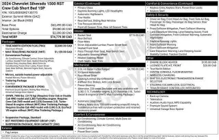 Chevrolet Silverado 1500 2024 4x4 RST 4dr Crew Cab 5.8 ft. SB