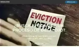 ¿BUSCA AYUDA POR DESALOJO?
