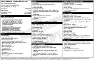 SUV de 4 puertas Chevrolet Equinox ACTIV 2026