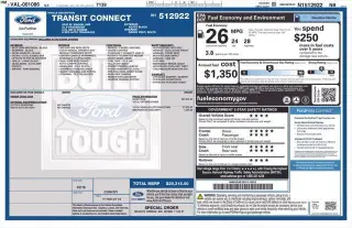 Ford Transit Connect 2022 XL 4p LWB Minivan con portón trasero elevado
