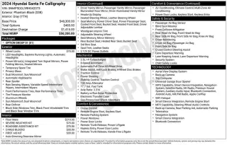 Hyundai SANTA FE 2024 AWD Calligraphy 4p SUV