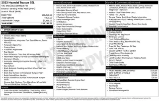 Hyundai TUCSON 2023 AWD SEL 4dr SUV