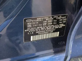 Hyundai ELANTRA 2015 SE 4p Sedan 6M