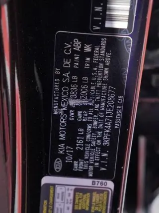 Kia Forte 2018 LX 4dr Sedan 6M