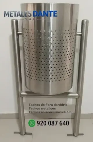 TACHOS DE ACERO INOXIDABLE