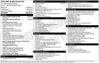 GMC Acadia 2022 4x4 Denali 4dr SUV