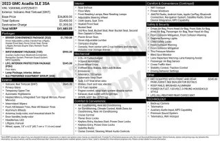 GMC Acadia 2023 SLE 4dr SUV