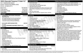 Chevrolet Traverse 2023 LT Tela 4p SUV