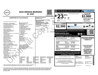 Nissan Murano 2025 AWD SL 4p SUV