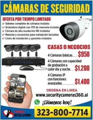 Promocion Camaras Seguridad!!!