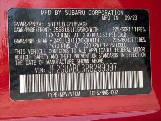 Subaru Crosstrek 2024 AWD Base 4dr Crossover