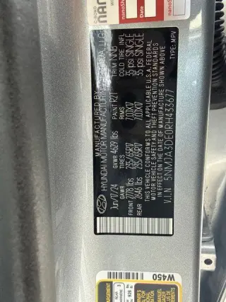 Hyundai TUCSON 2024 SE 4dr SUV