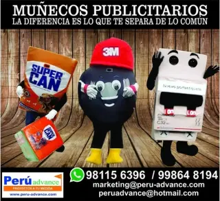 Muñecos Publicitarios en finos