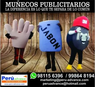 Muñecos Publicitarios en finos