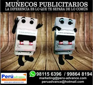 Muñecos Publicitarios en finos