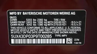 BMW X3 2023 sDrive30i 4dr Sports Activity Vehicle