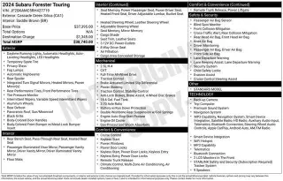 Subaru Forester 2024 AWD Touring 4dr Crossover