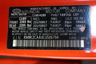Hyundai KONA 2020 AWD SEL 4dr Crossover