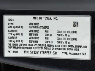 Tesla Model 3 2024 AWD Performance 4dr Sedan